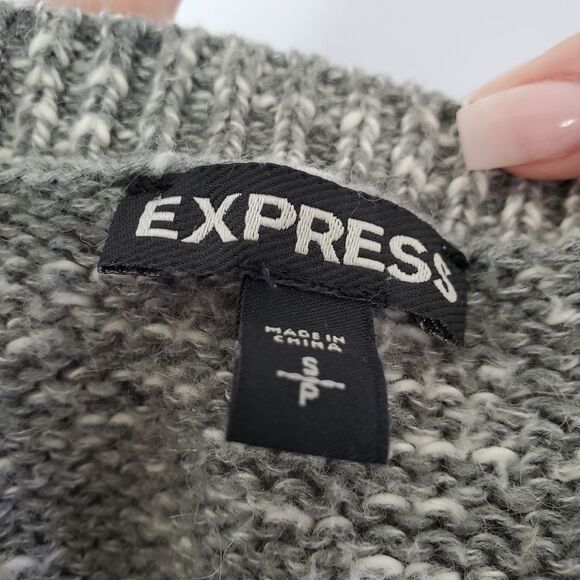 Express Lace Front Long Sleeve Sweater | Small - Picture 6 of 6